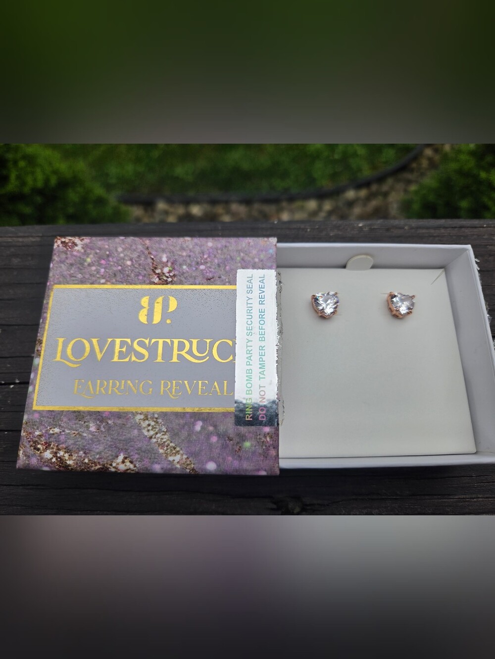Bomb Party Lovestruck Stud Heart Earrings
